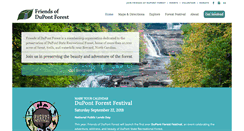 Desktop Screenshot of dupontforest.com
